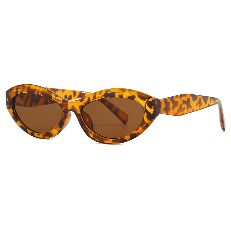 Dame cat-eye solbriller med bred ramme og UV-beskyttelse Luvikno