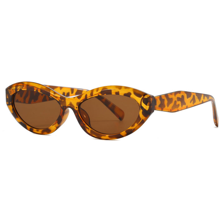 Dame cat-eye solbriller med bred ramme og UV-beskyttelse Luvikno