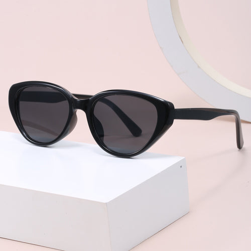 Dame Cat-Eye Solbriller med trendy leopardmønster Luvikno