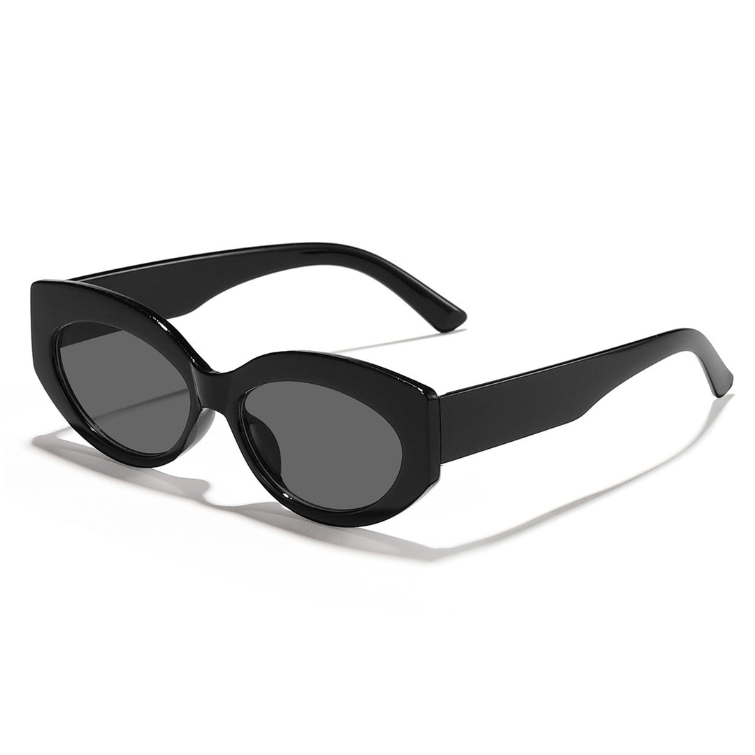Dame Cat-Eye solbriller med lekent gjennomsiktig design Luvikno