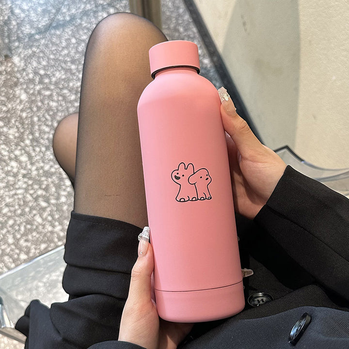 Dame isolert drikkeflaske med lekent design Luvikno