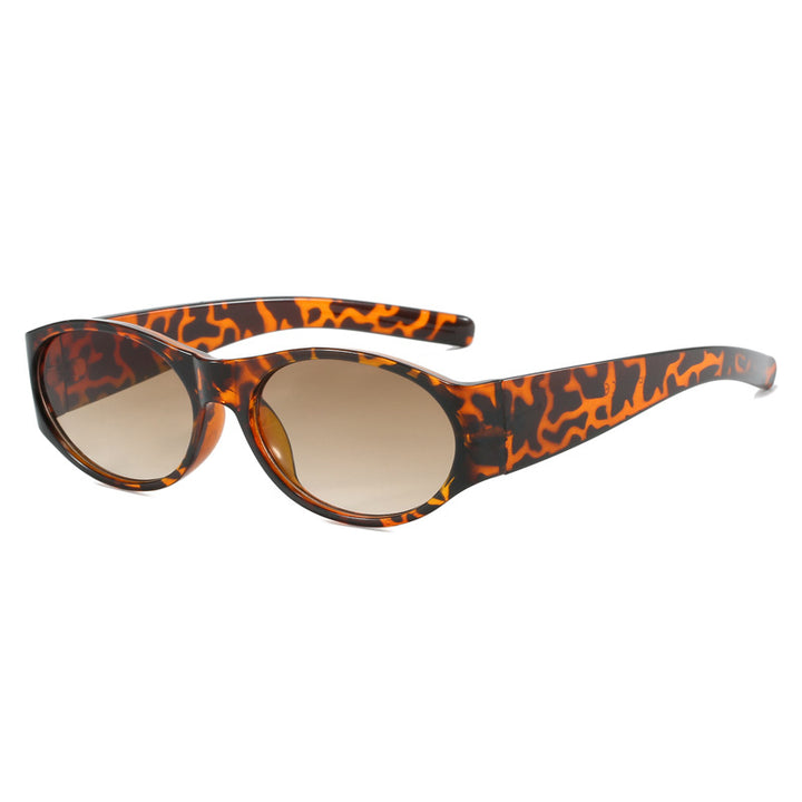 Dame motesolbrille med elegant, oval design og UV-beskyttelse Luvikno