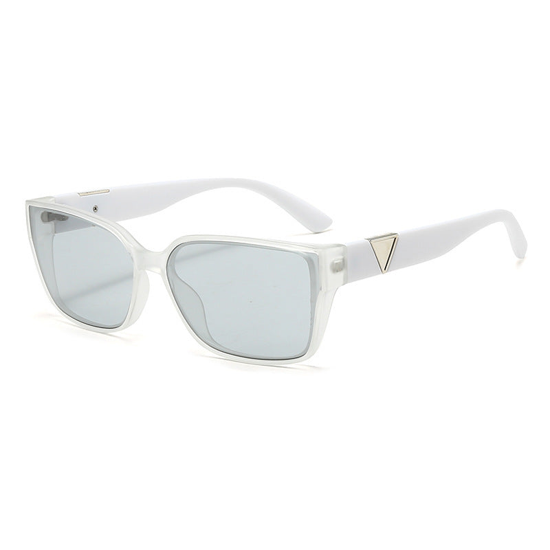Dame Oversized kvadratisk solbrille med elegante detaljer Luvikno