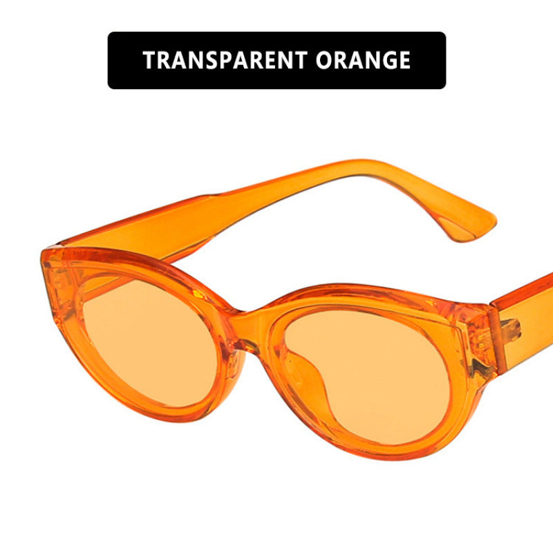 Dame Cat-Eye solbrille med iøynefallende mønster Luvikno