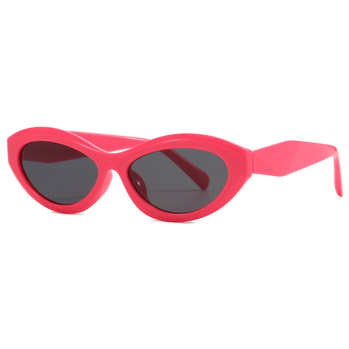 Dame cat-eye solbriller med bred ramme og UV-beskyttelse Luvikno