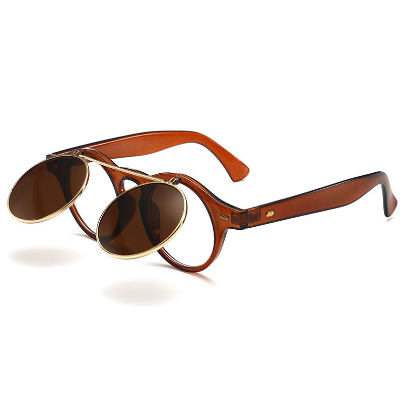 Dame elegant solbrille med dobbelt ramme Luvikno