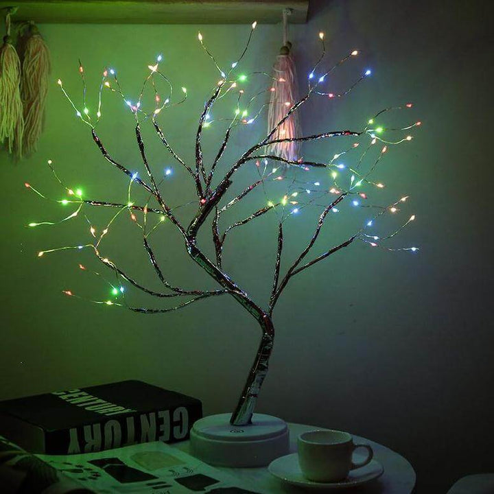 LED Bordlampe med Fargerike Tre Lys Luvikno