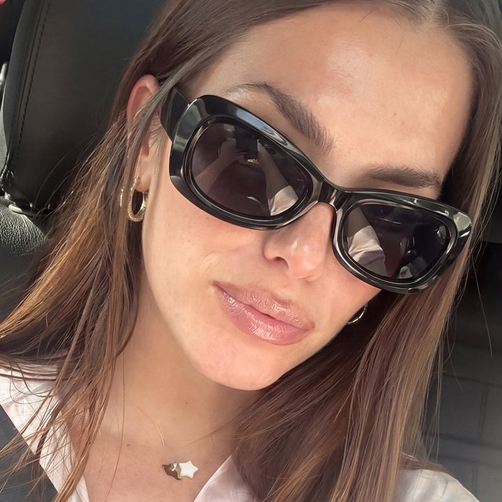 Dame moter Cat-Eye solbriller med beskyttende UV-filter og elegant design Luvikno