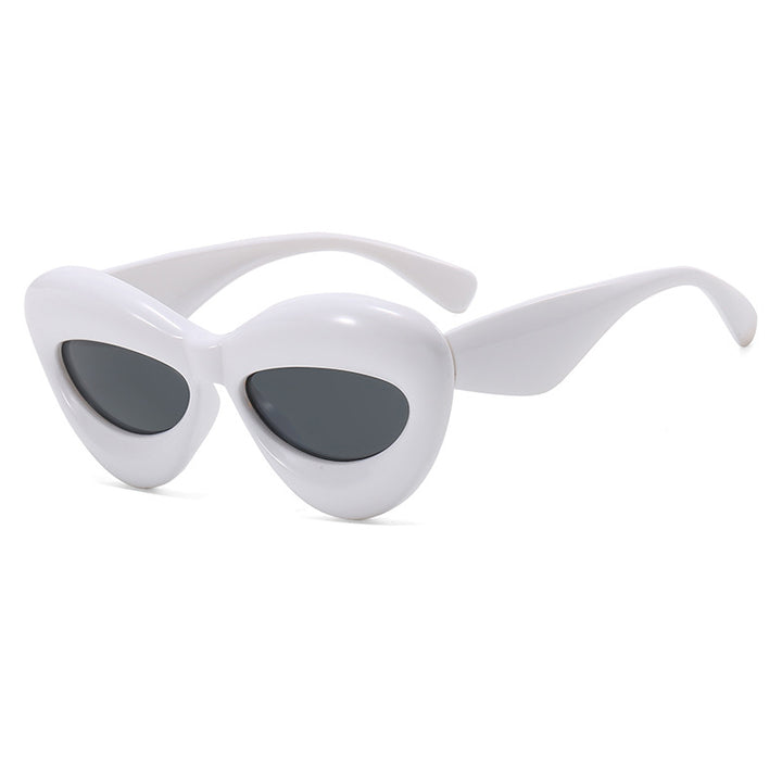 Dame Cat-Eye solbriller med innovativt plastramme Luvikno