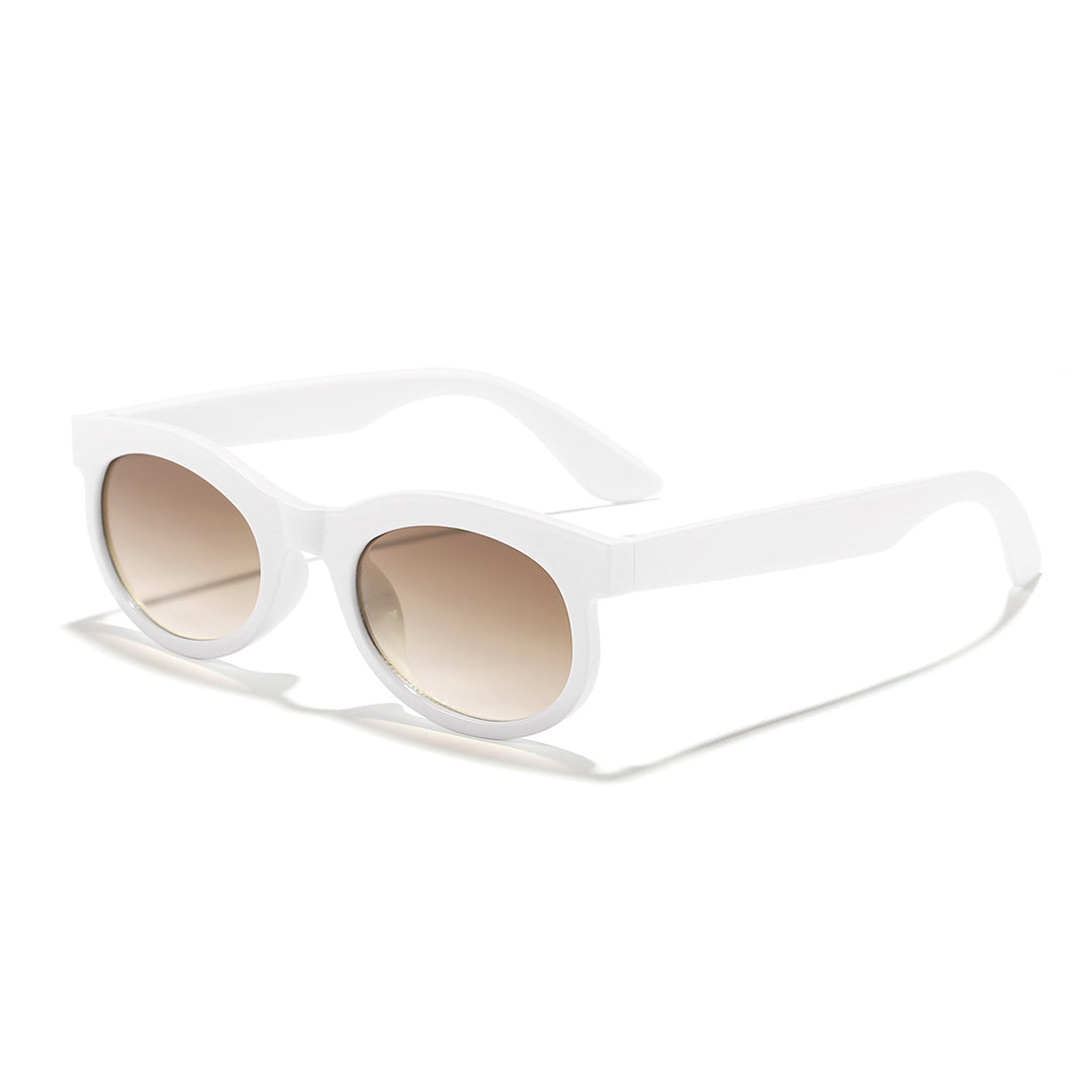 Dame trendy solbriller med stilrent design i robust plast Luvikno