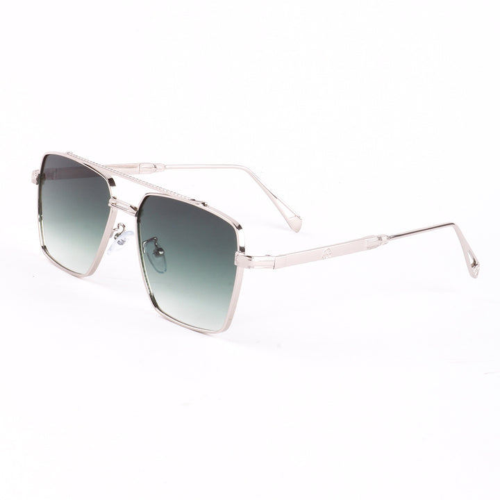 Dame oversized solbriller med elegant metallramme Luvikno