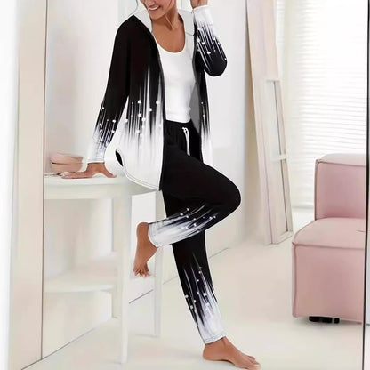 Naisten urheiluasu ainutlaatuisilla väriliukuefekteillä Luvik