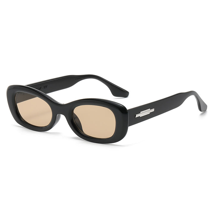 Dame modisk solbrille med oval rammeform og UV-beskyttelse Luvikno