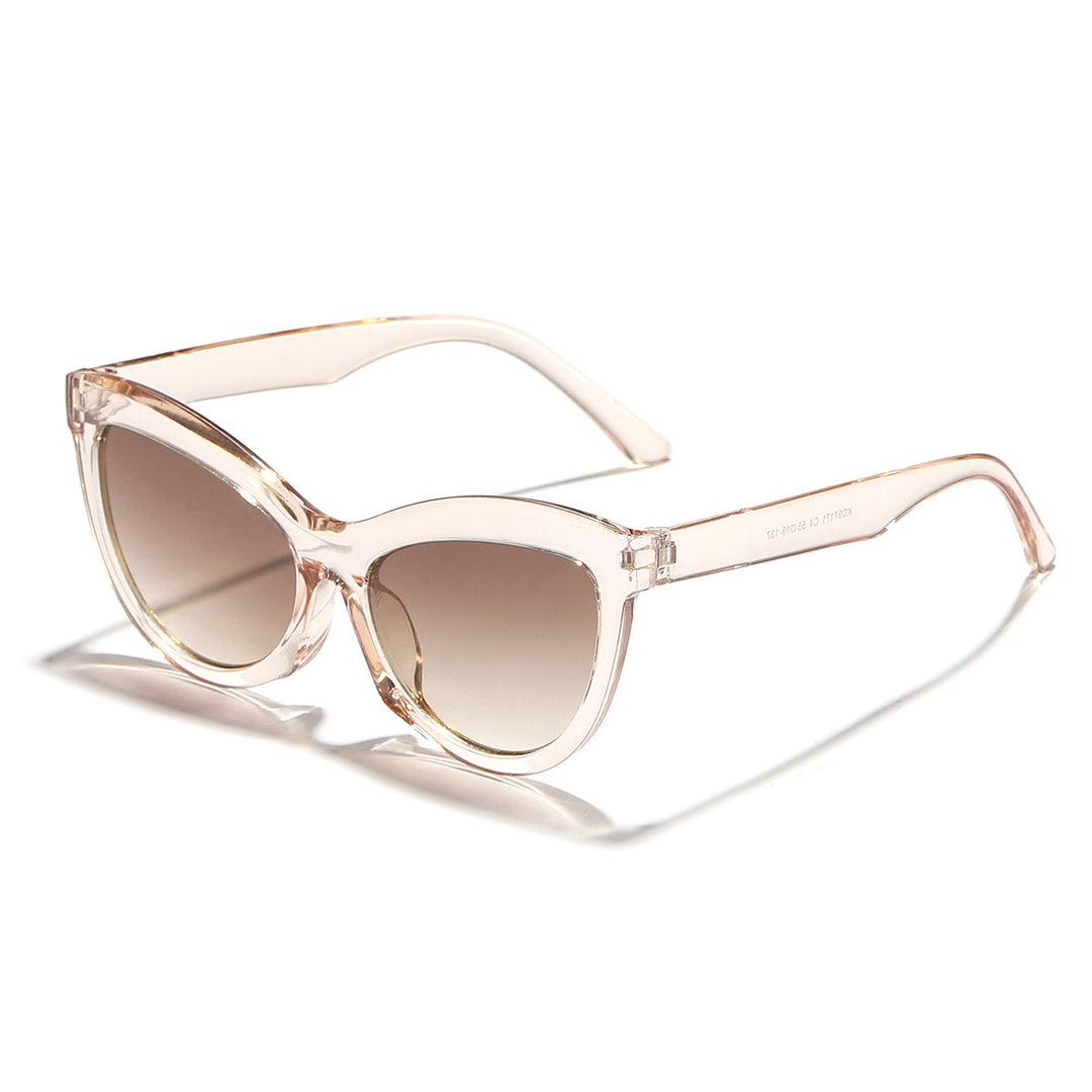 Dame trendy svart-hvitt solbrille Luvikno