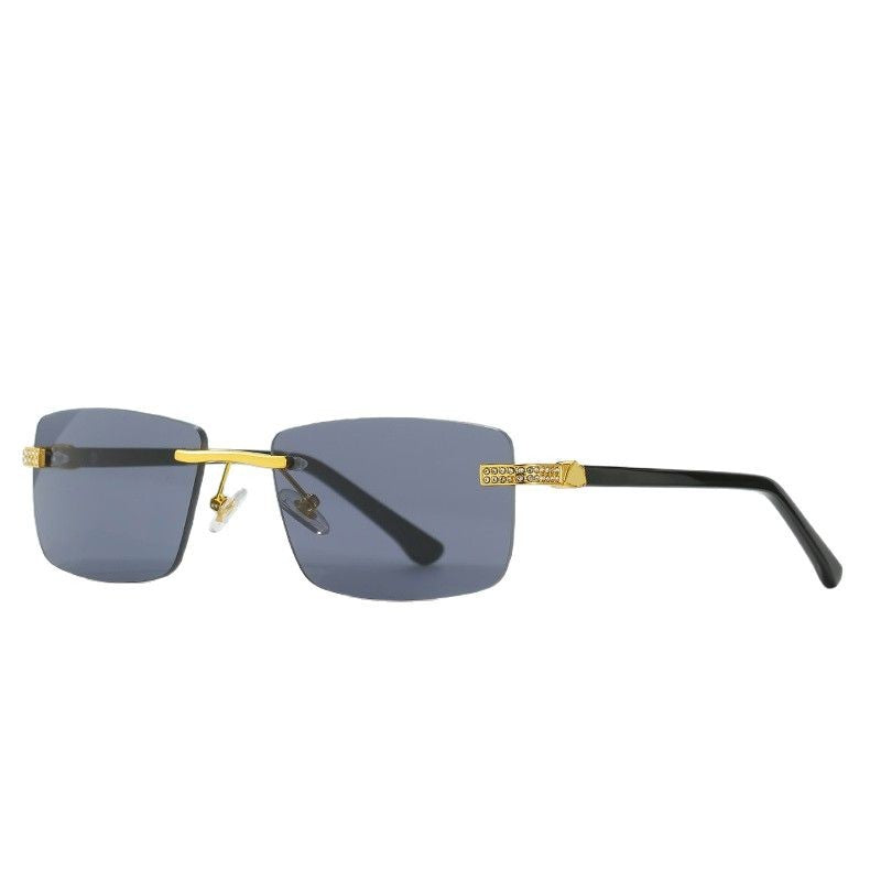 Damer elegante solbriller med stilfull metallramme Luvikno