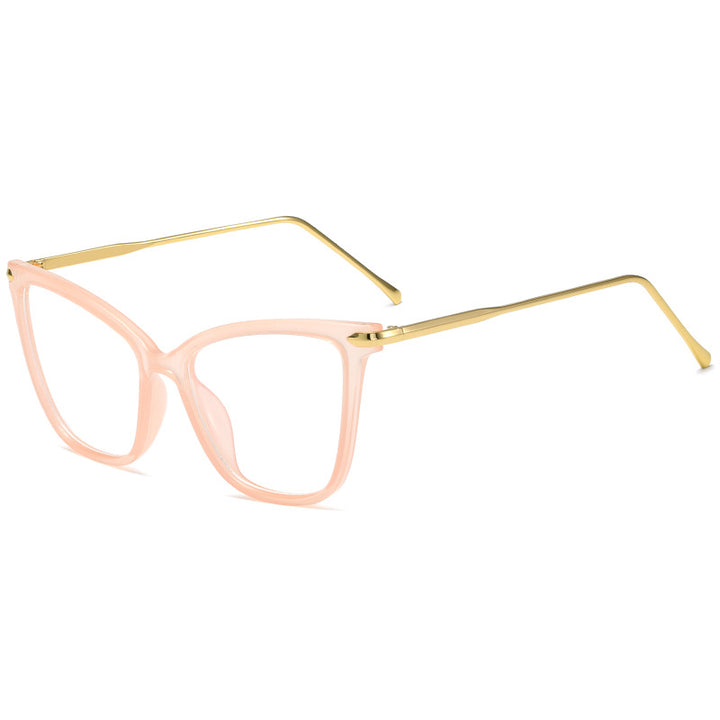 Dame Cat-Eye Briller med filigran metallramme Luvikno