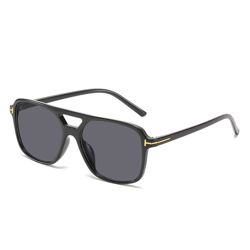 Dame Designer-solbriller med markant geometrisk design Luvikno