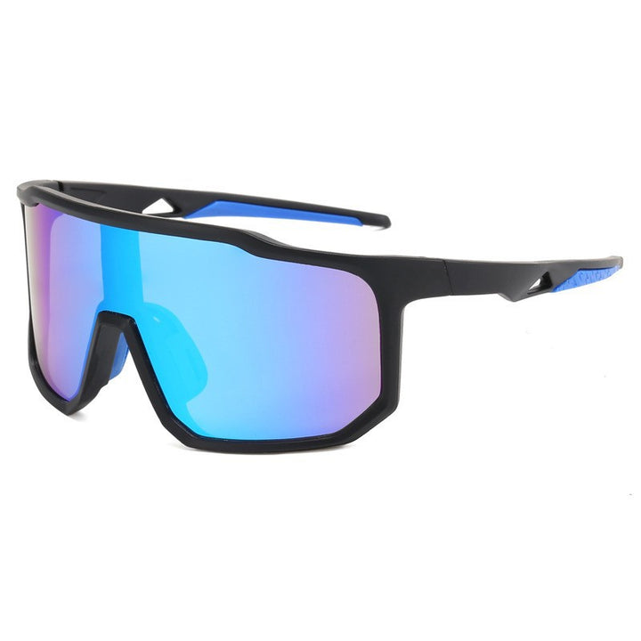 Damer sportslige racing solbriller med bredt synsfelt og moderne speilglass Luvikno