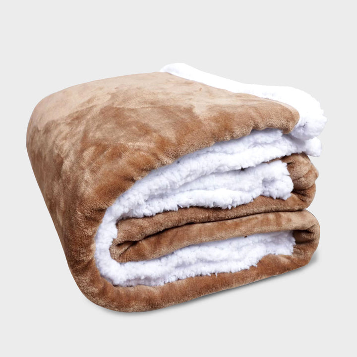 Dame plysj teppe med dobbel fleece Luvikno