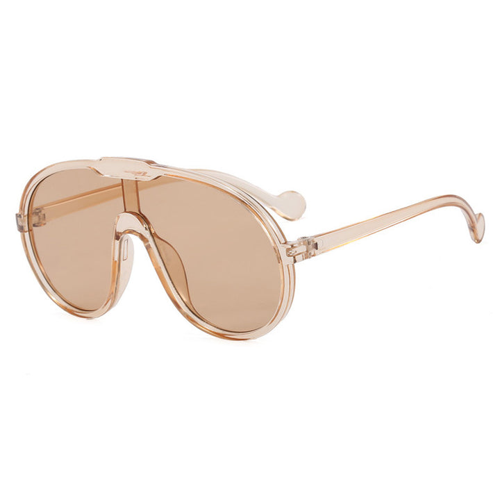 Dame moterisk sport-solbrille i unikt design med UV-beskyttelse og fleksible stenger Luvikno