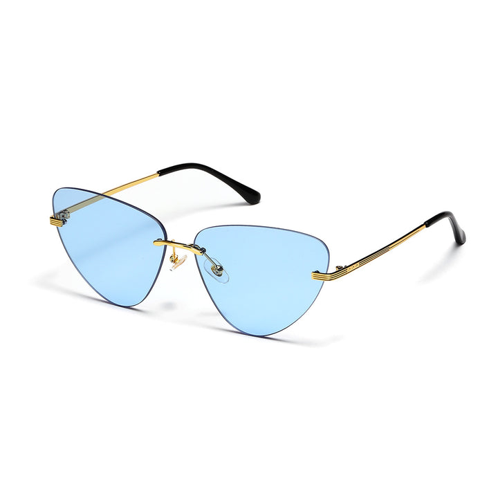 Dame moteriktig solbrille i trendy cat-eye design Luvikno
