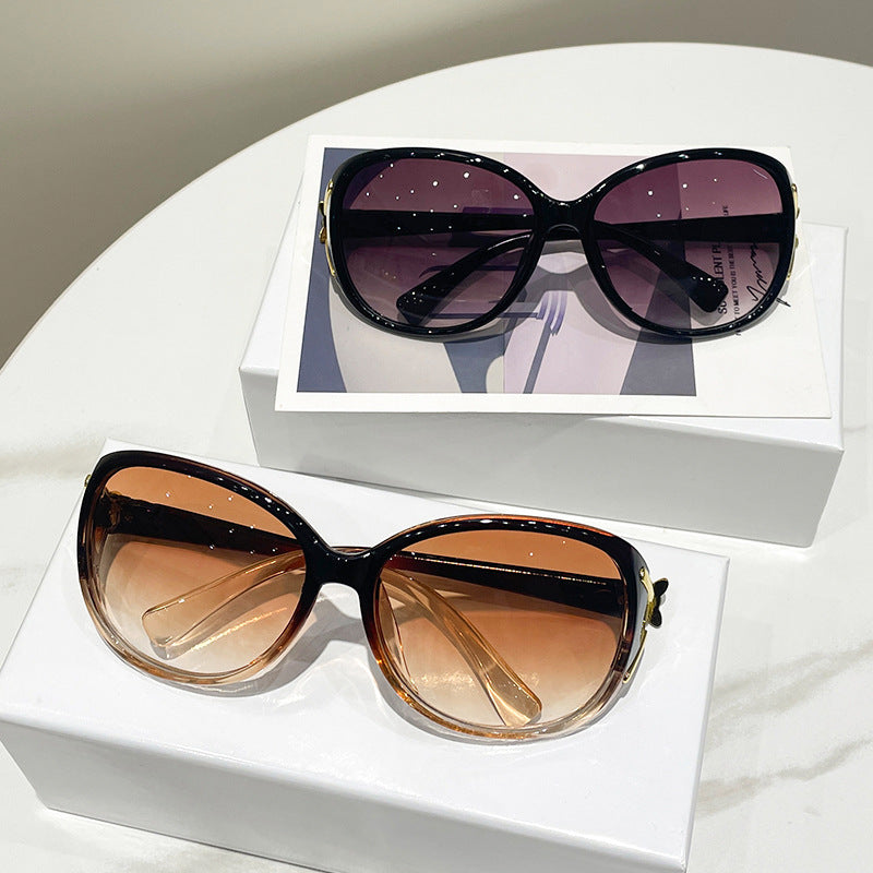 Kvinners oversized solbriller med trendy gradient design Luvikno
