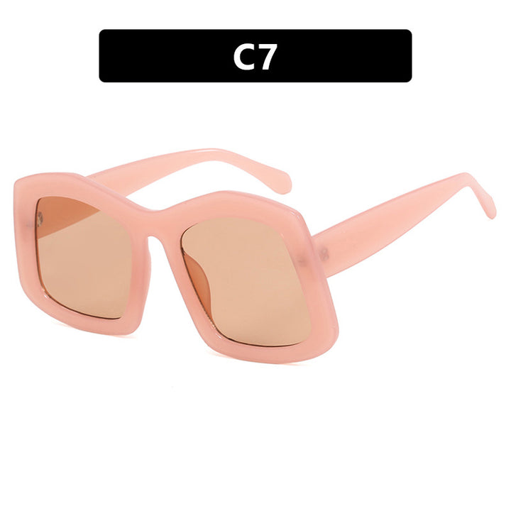 Damer stor solbrille med moteriktig design og UV-beskyttelse Luvikno