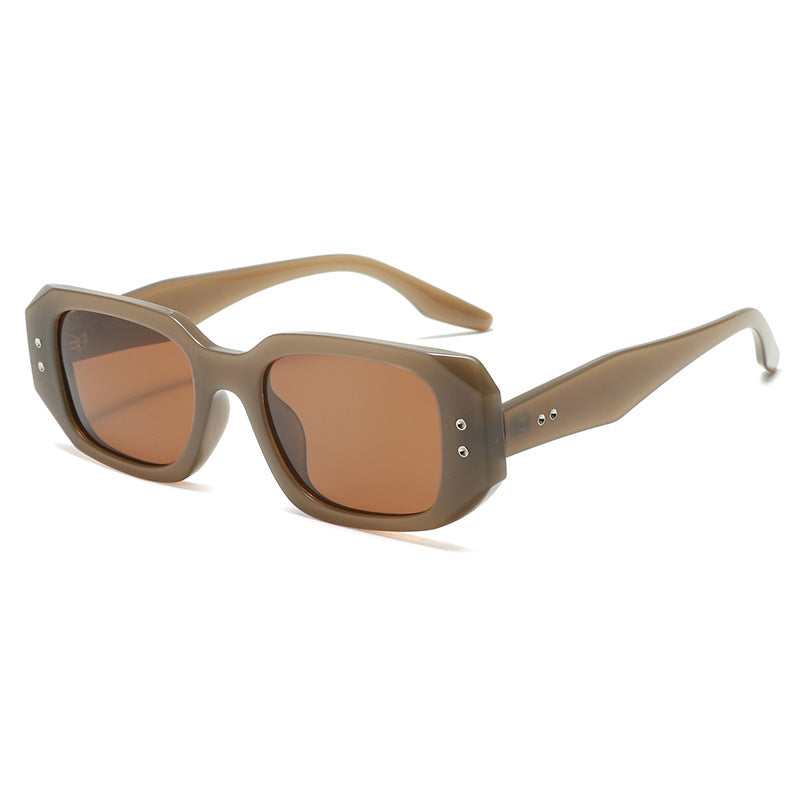 Dame moteriktig oversized solbrille med stilig ramme og UV-beskyttelse Luvikno