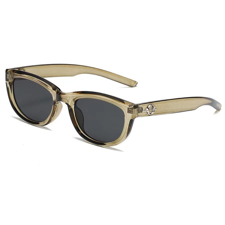 Dame moter Cat-Eye solbrille med robust ramme Luvikno