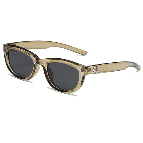 Dame moter Cat-Eye solbrille med robust ramme Luvikno