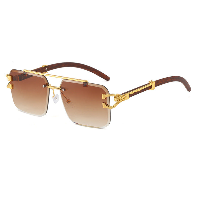 Dame eksklusiv designer-solbrille med luksuriøse detaljer Luvikno