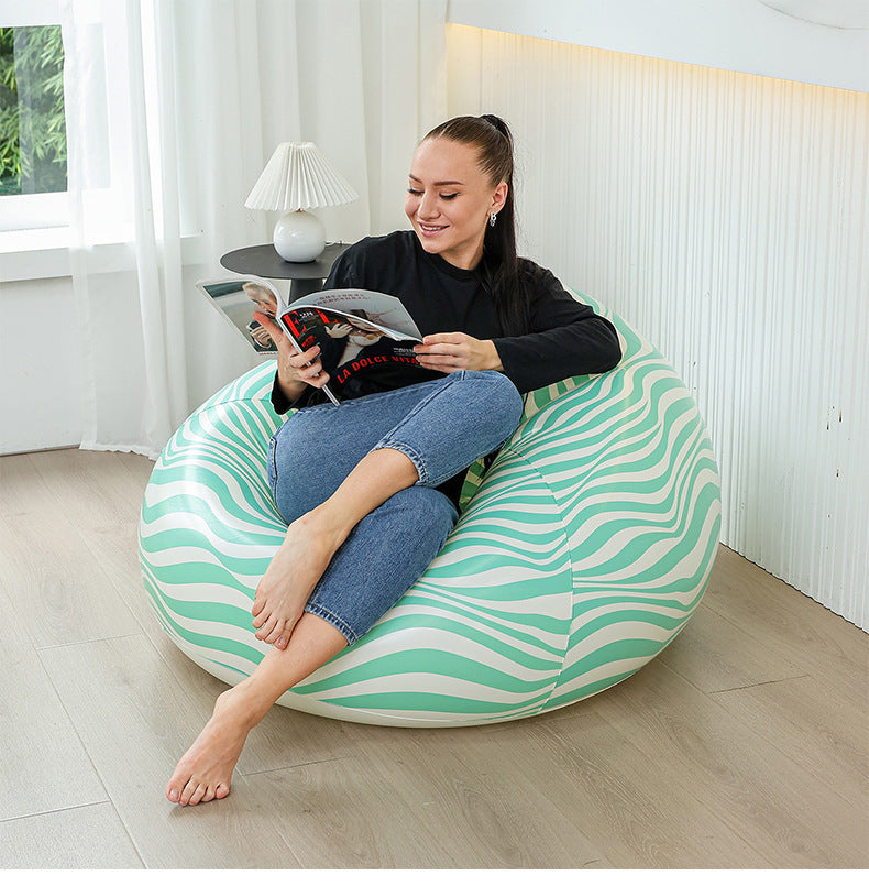 Unisex oppustbar fotball lenestol Luvikno