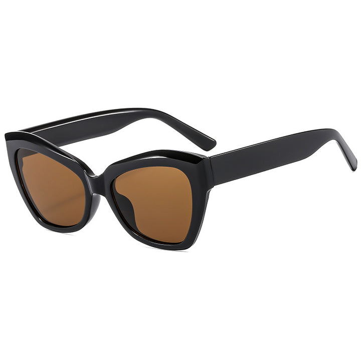 Dame Cat-Eye solbriller med markant ramme og polariserte linser Luvikno