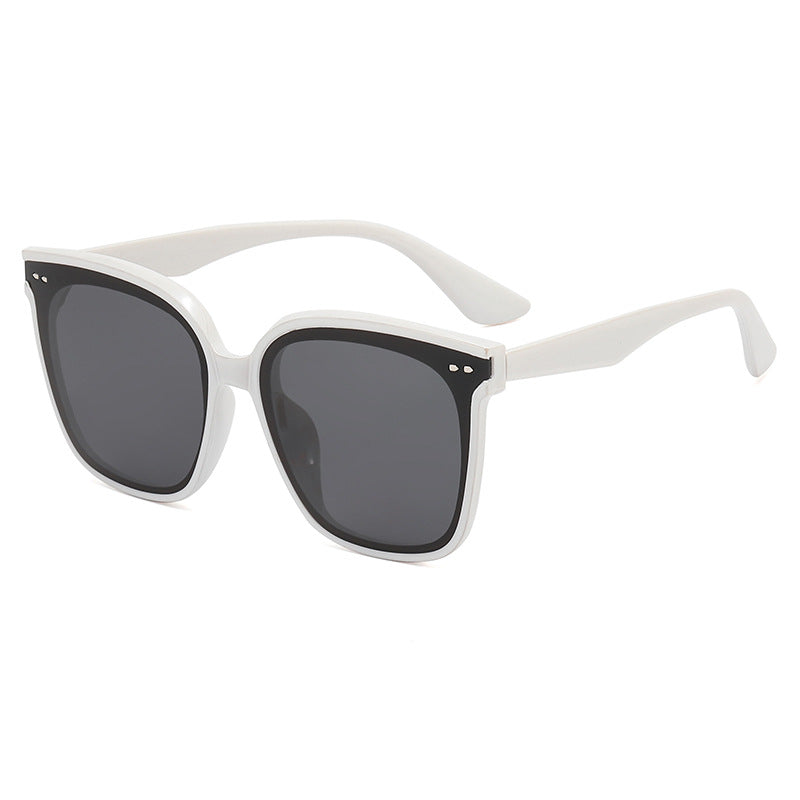 Dame kvadratisk solbrille med speilende fargekobling Luvikno