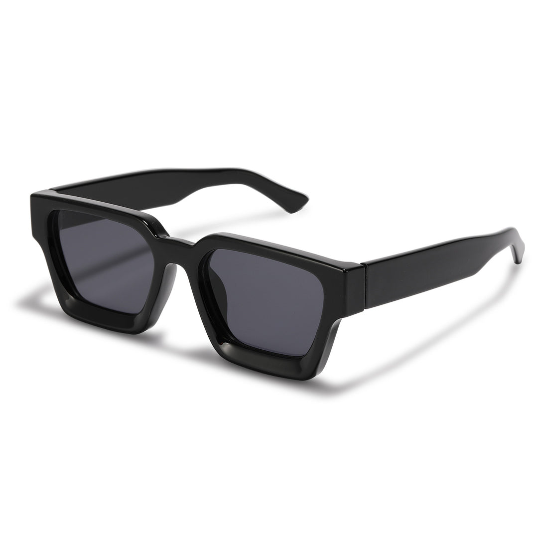Dame fashion solbrille med klar ramme og gradient linser Luvikno