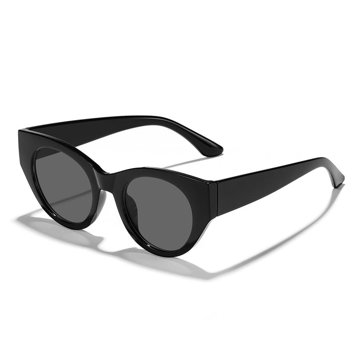 Dame moteriktig solbrille med unik leoprint Luvikno