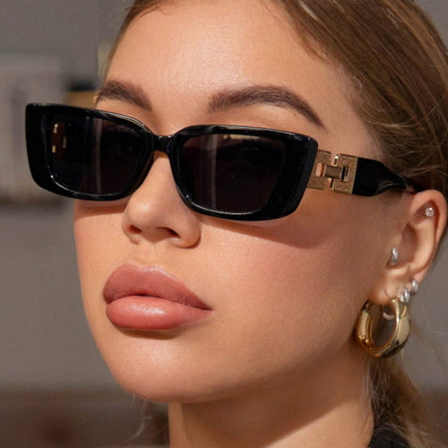 Dame moteriktig Oversized solbrille med unikt leopardmønster Luvikno