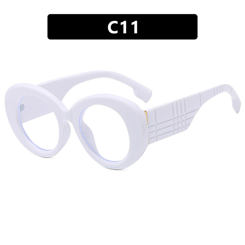 Dame ekstravagant solbrille med kreativ ramdesign og beskyttende UV-filter Luvikno