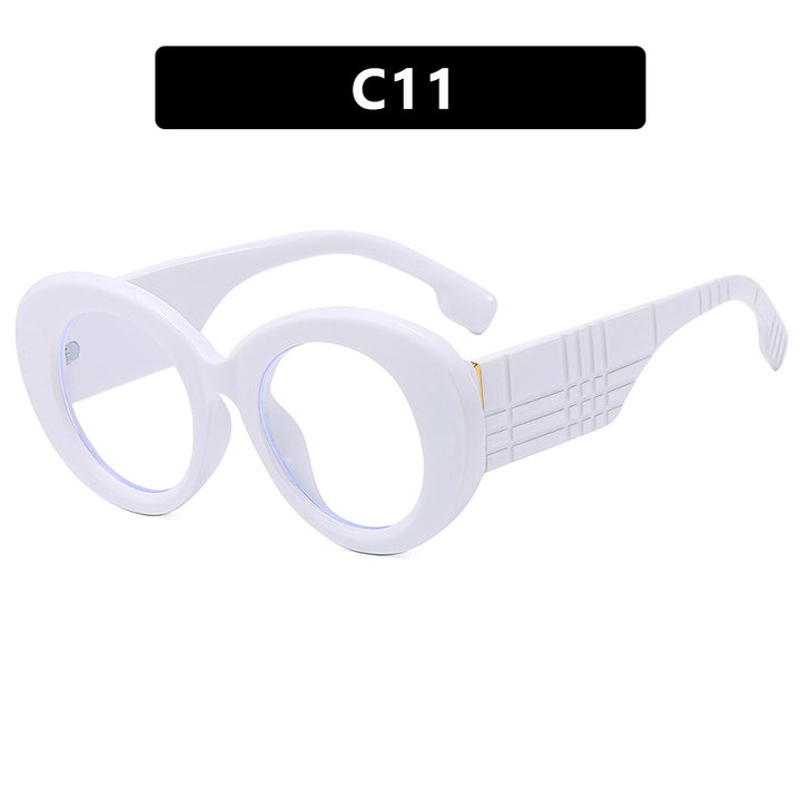 Dame ekstravagant solbrille med kreativ ramdesign og beskyttende UV-filter Luvikno