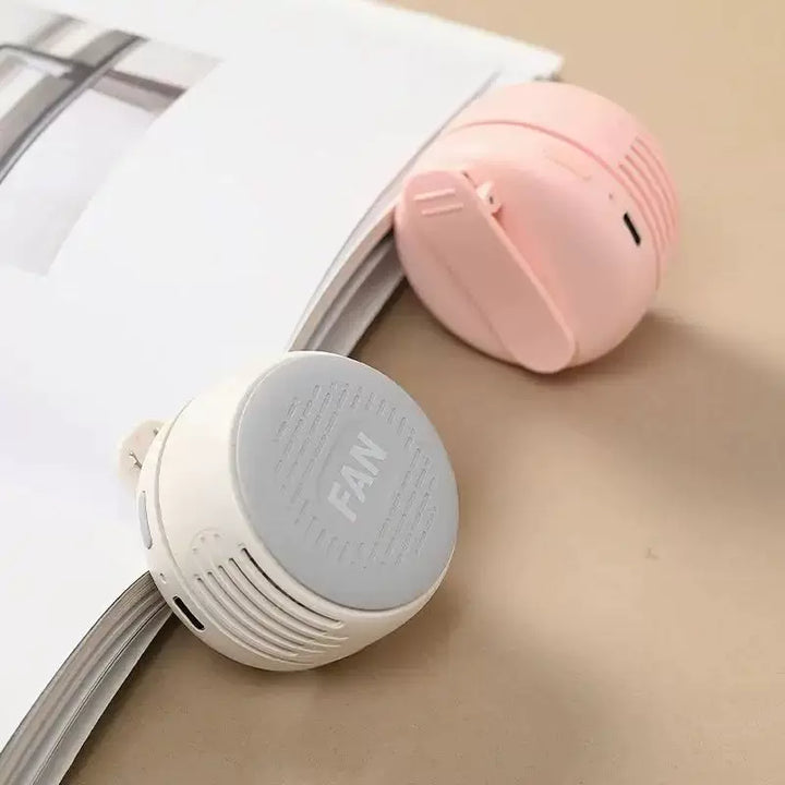 Unisex en størrelse kompakt bærbar personlig kjøleventilator med USB oppladbart batteri og justerbare lameller Luvikno