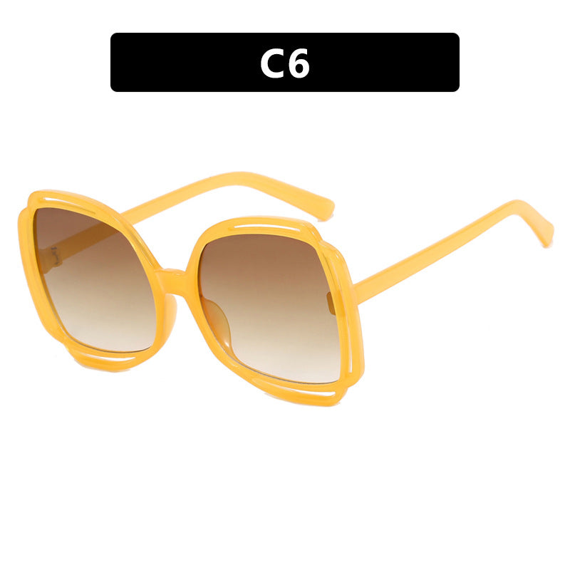 Dame oversized solbriller i moderen retro-design Luvikno
