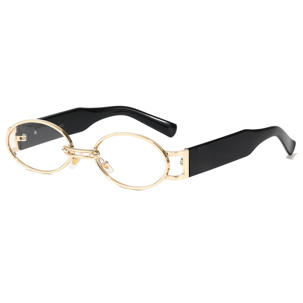 Dame moteriktig solbrille i oval design Luvikno