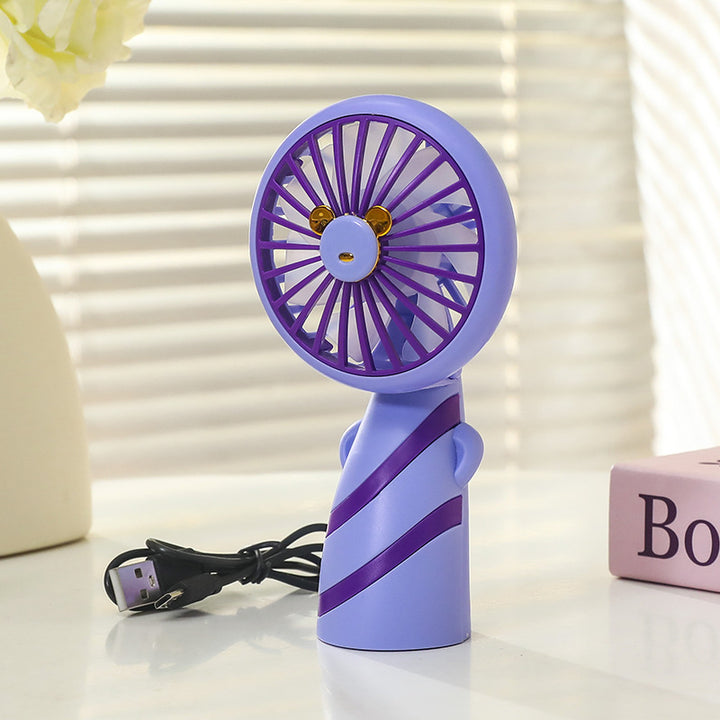 Dame Bærbar Mini-Vifte med ergonomisk design og USB-tilkobling Luvikno