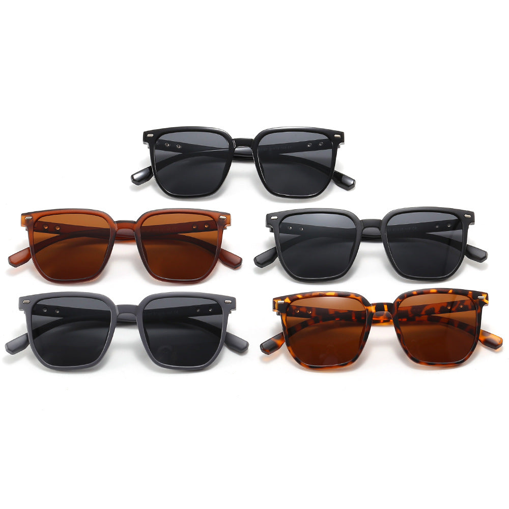 Dame moteriktig solbrille i trendy skilpaddemønster Luvikno