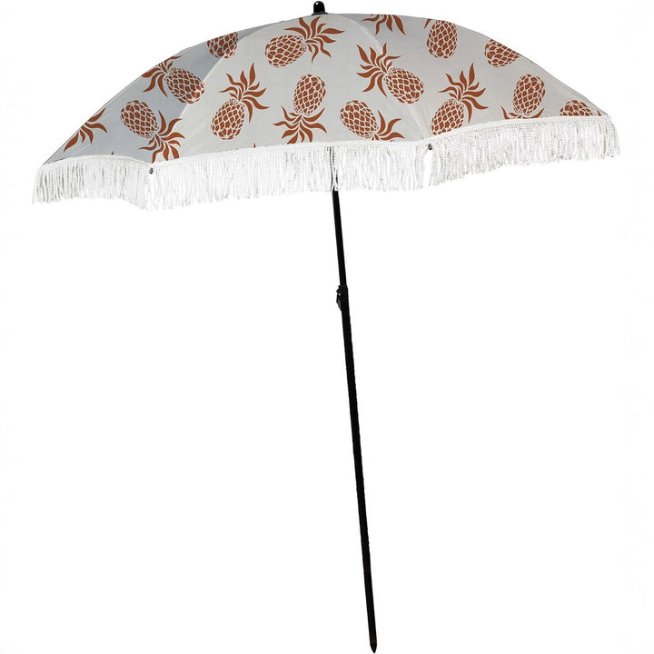 Dame Strand-solbeskyttelsesparasol med elegant frynse-design Luvikno