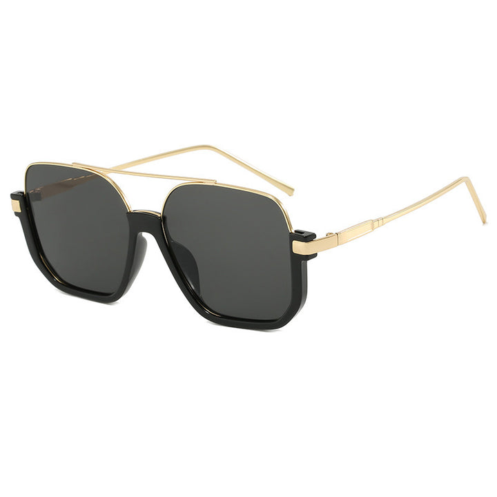 Dame Motek solbrille med buet metallramme og UV-beskyttelse Luvikno