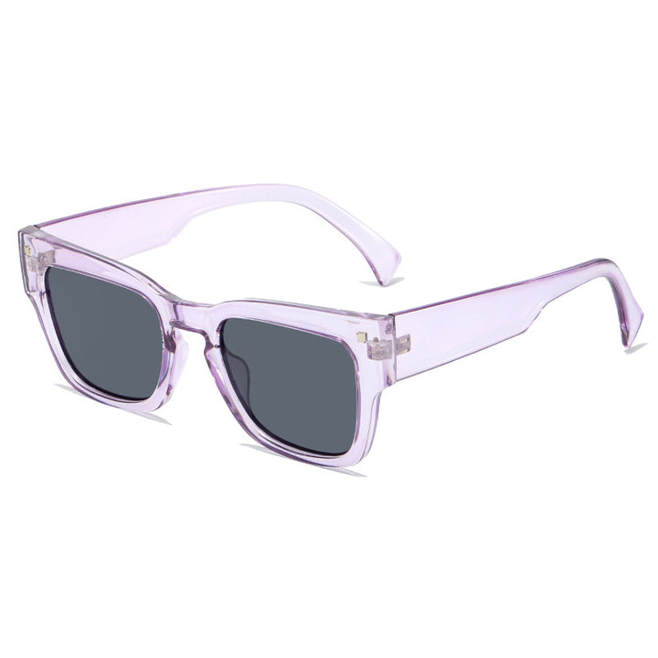 Dame moteriktig solbrille i trendy kvadratisk design Luvikno