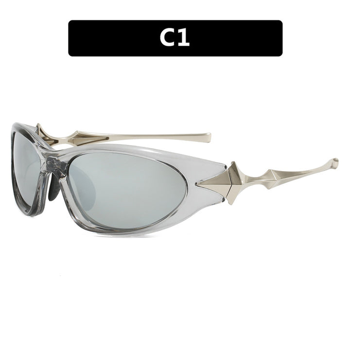 Dame futuristisk sports solbrille med ergonomisk design Luvikno