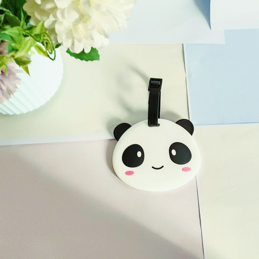 Unisex bagasjelapp i søtt pandadesign Luvikno