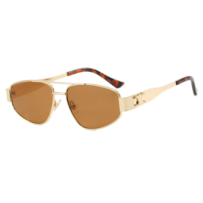 Dame Sporty Solbriller med polarisering linser og elegant metallramme Luvikno
